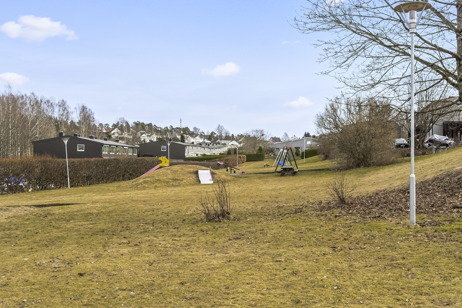 Borettslaget har søkt om støtte til oppgradering av lekeplassen. Galleribilde