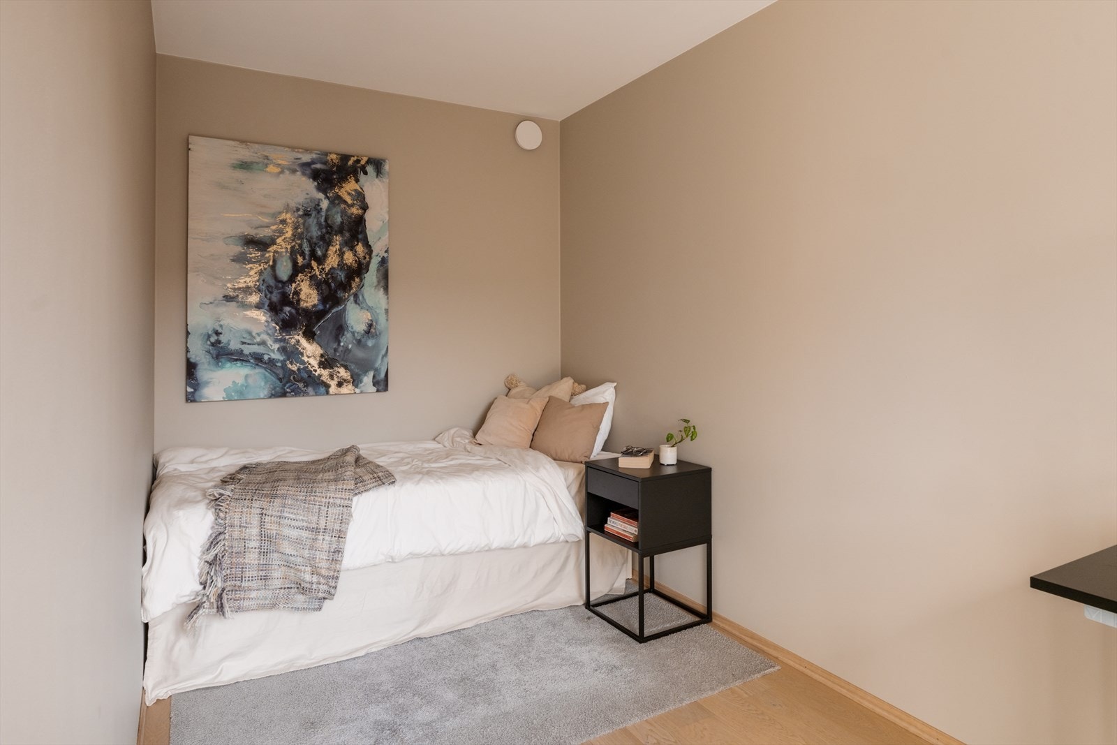 Her er det plass til både seng og skrivebord. Galleribilde