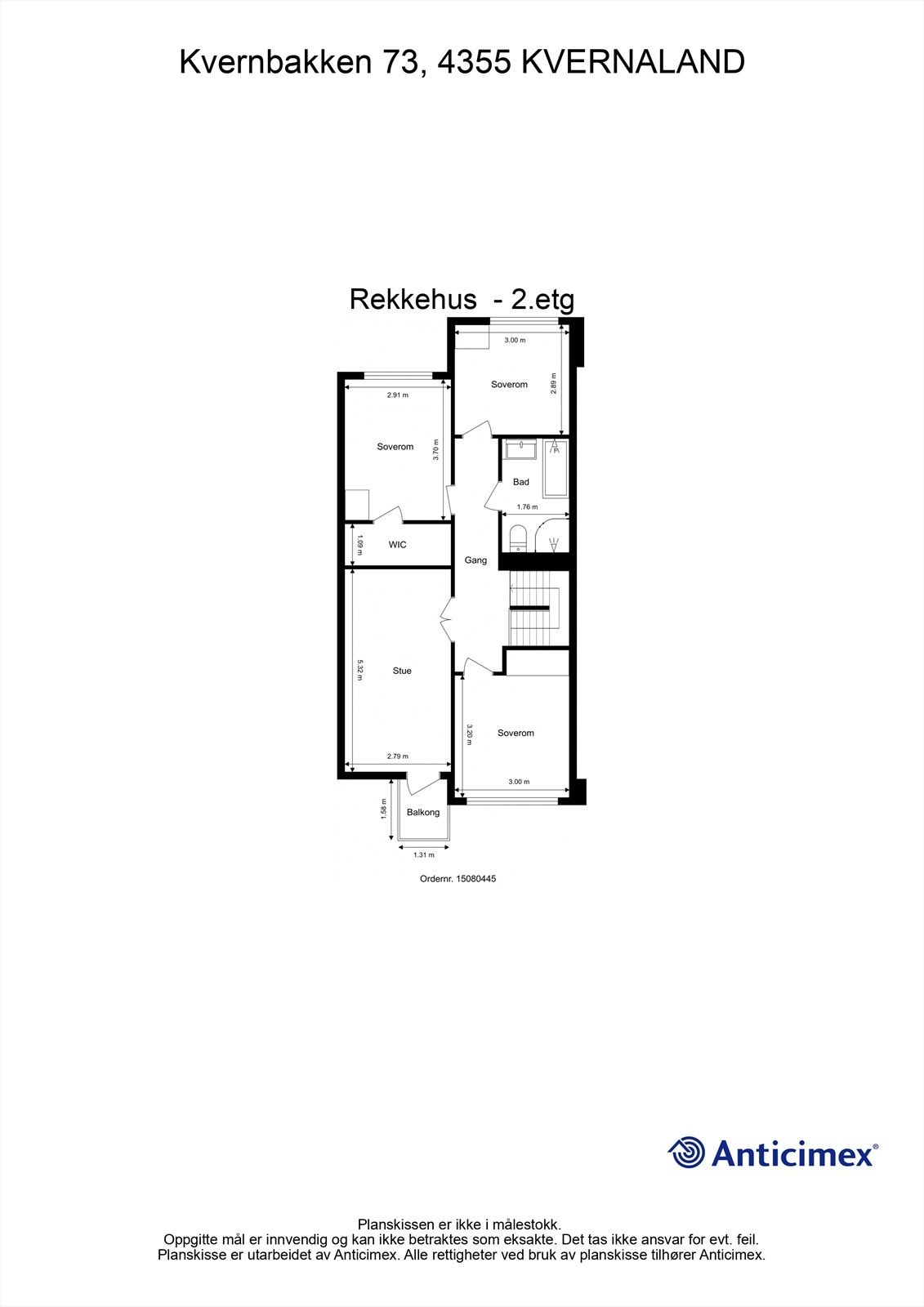 Plantegning 2.etg. Galleribilde