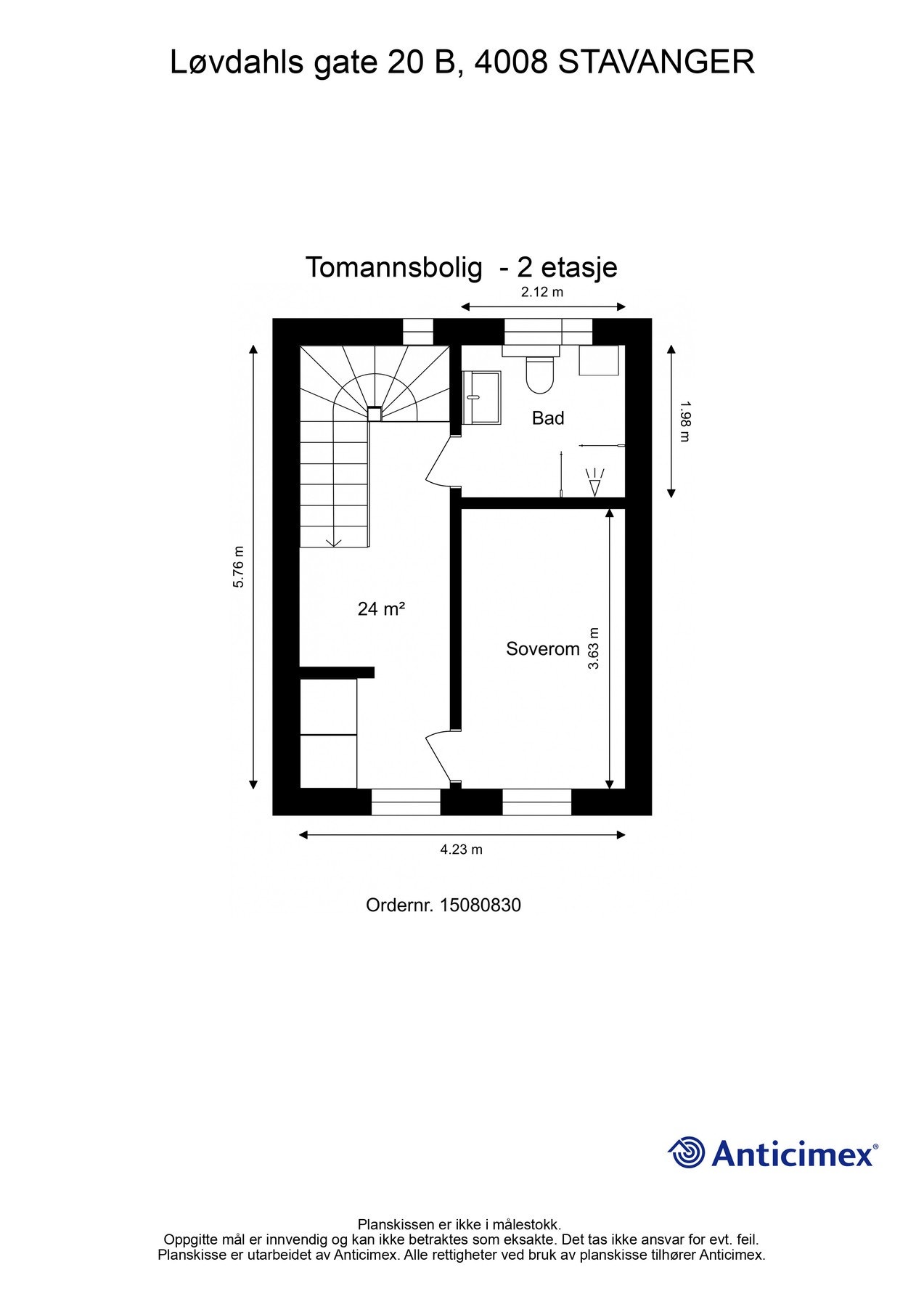Planskisse 2. etasje Galleribilde