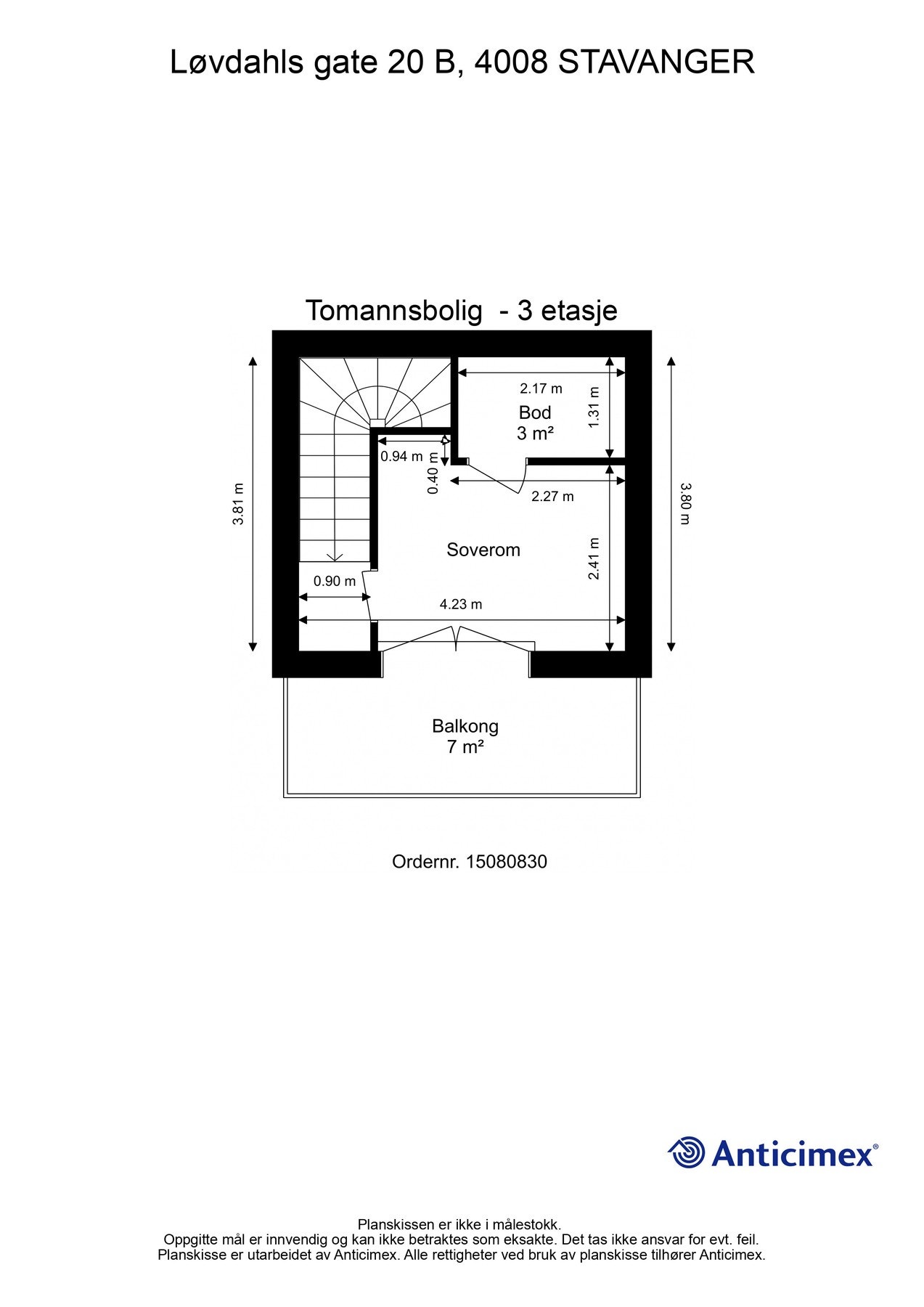 Planskisse loft Galleribilde