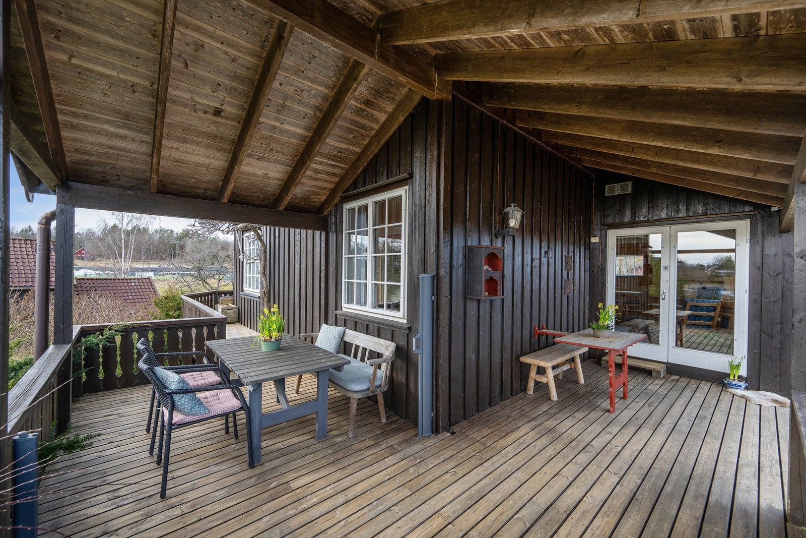 Terrassen er som vi ser delvis overbygget Galleribilde