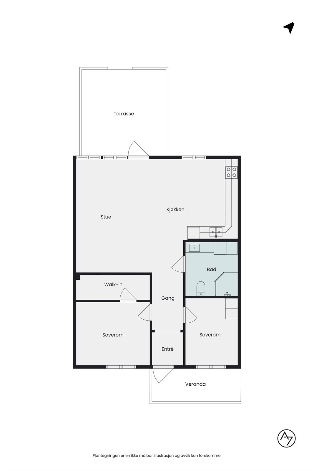 Plantegning Galleribilde