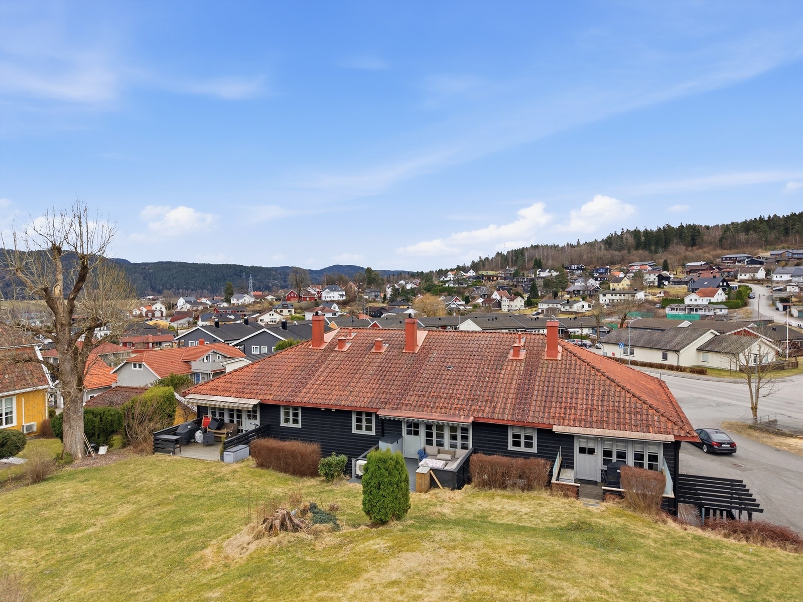 Leilighet i 2.etg med utgang direkte til veranda og fellesareal.
Foto: A7 Media Galleribilde