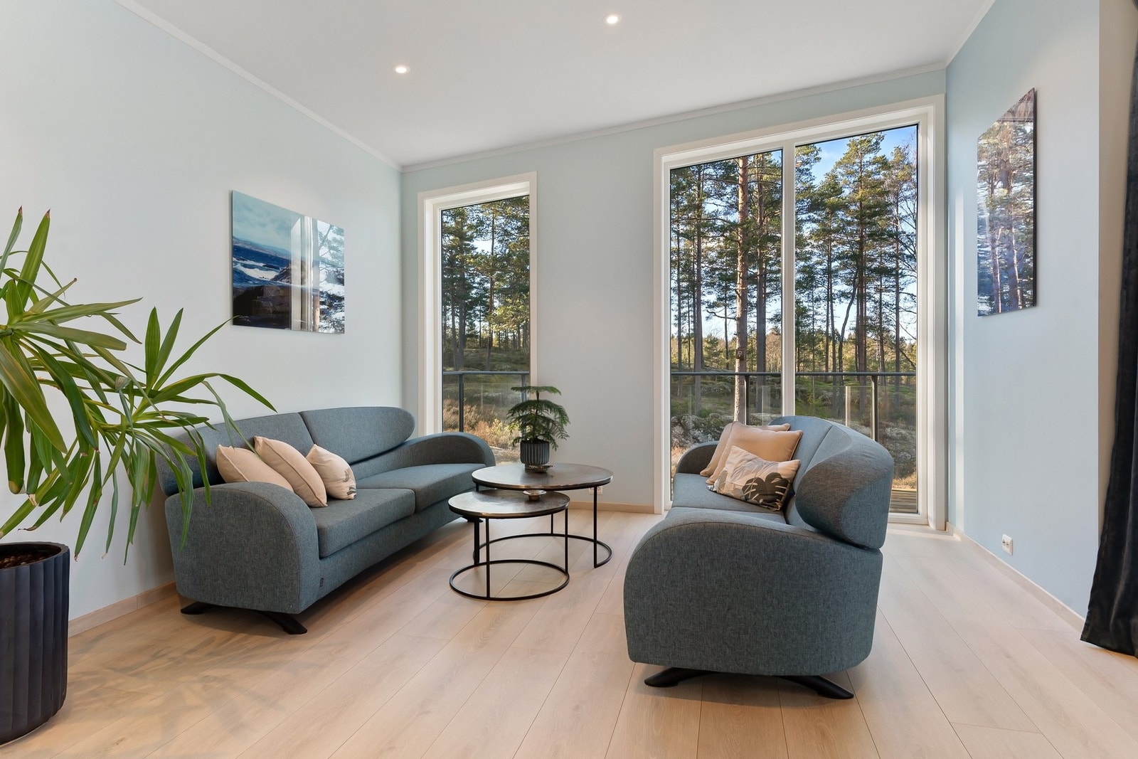 De store vindusflatene slipper inn mye naturlig lys Galleribilde