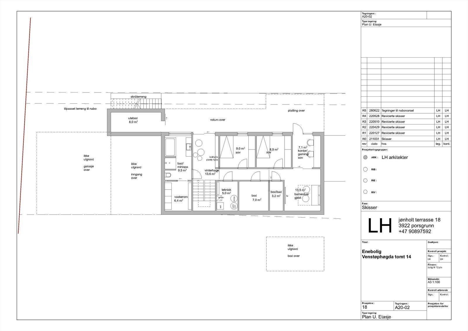 Plantegning U. etasje Galleribilde