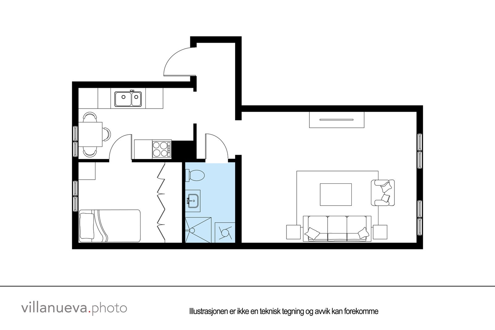 Plantegning (ikke målbar). Galleribilde