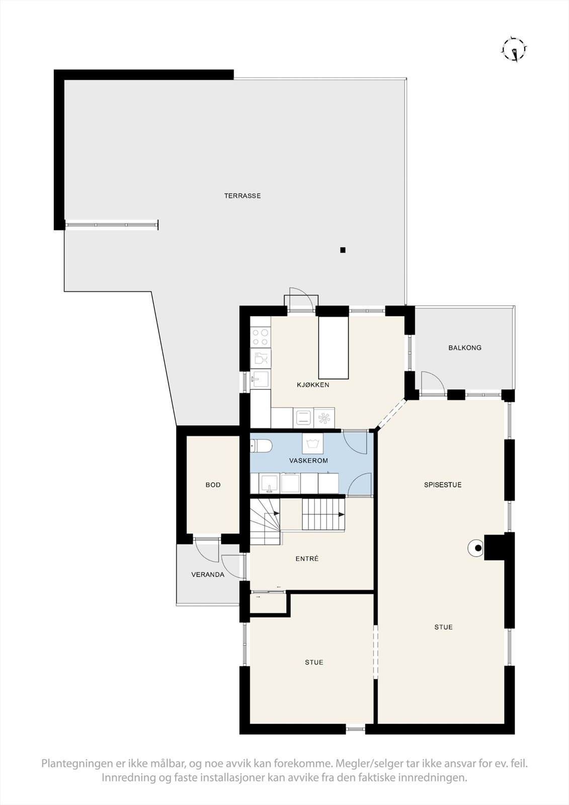 Plantegning 1. etasje Galleribilde