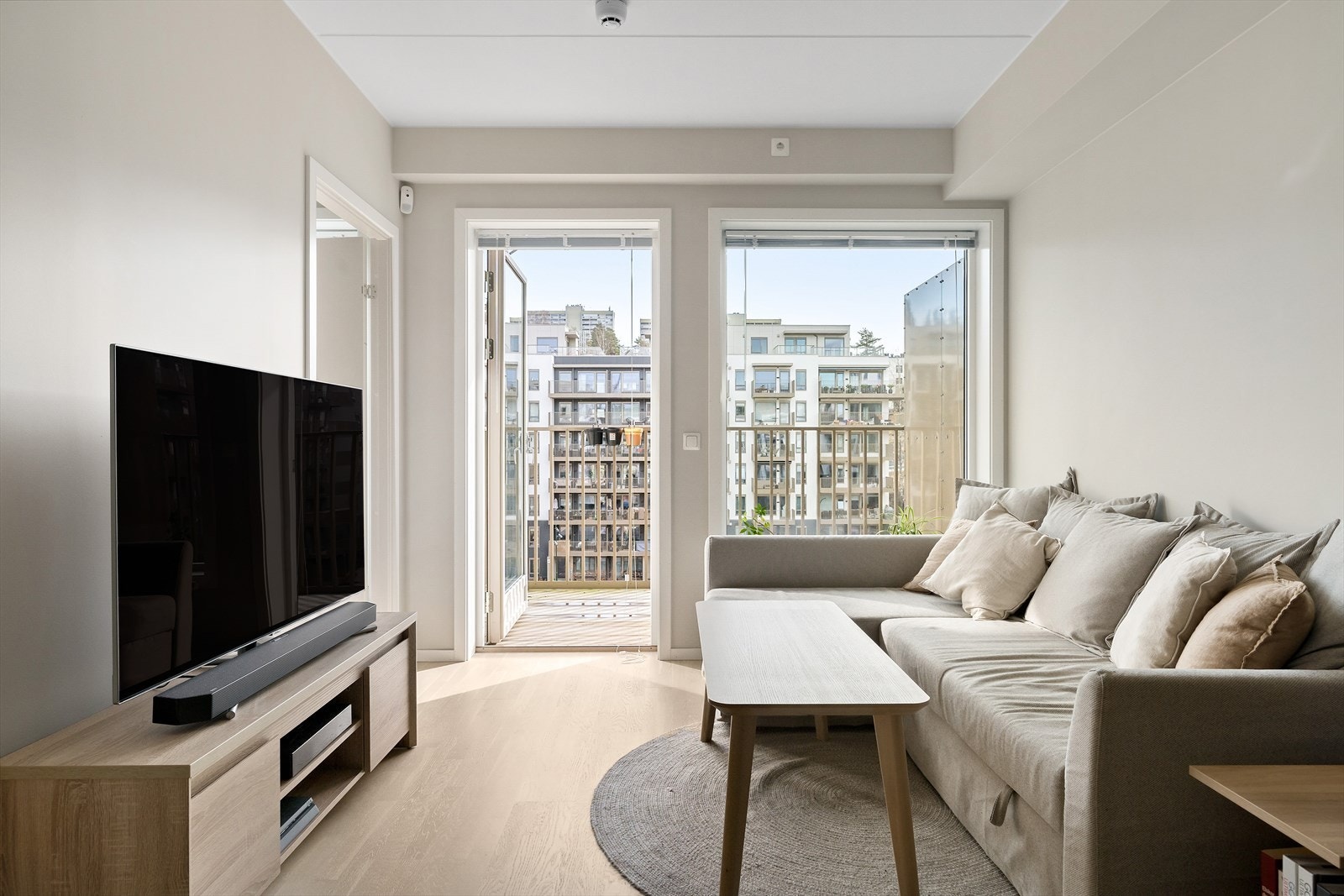 Moderne 2-roms leilighet fra 2024 i 5. etg m/balkong. In-ordning på fellesgjelden. Avdragsfrihet frem til 2029 Galleribilde