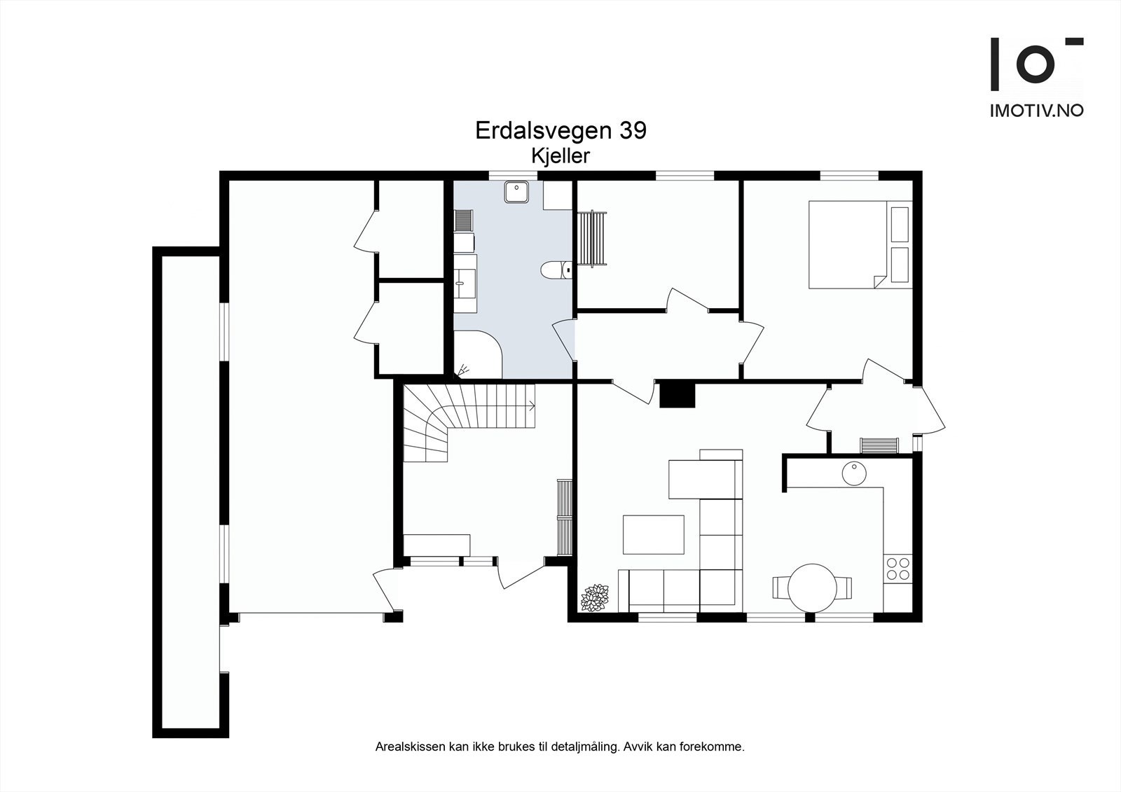 Plantegning utleieleilighet. Galleribilde