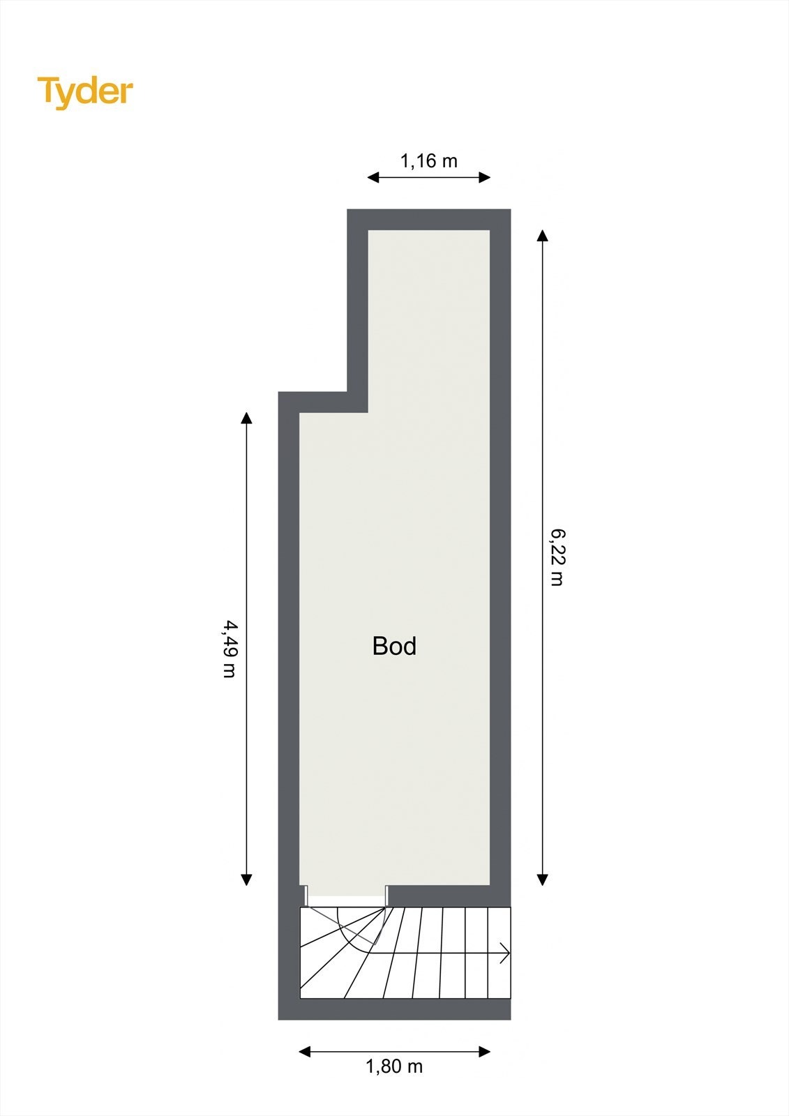 Leiligheten disponerer en stor bod i underetasjen. Galleribilde