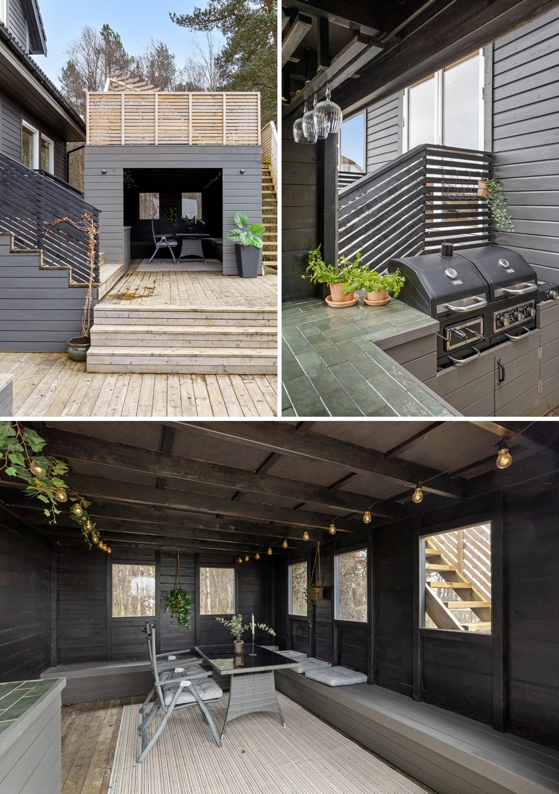 En herlig møteplass hvor du kan samle venner og familie til gode måltider, samtaler og lange sommerkvelder - uansett vær. Galleribilde