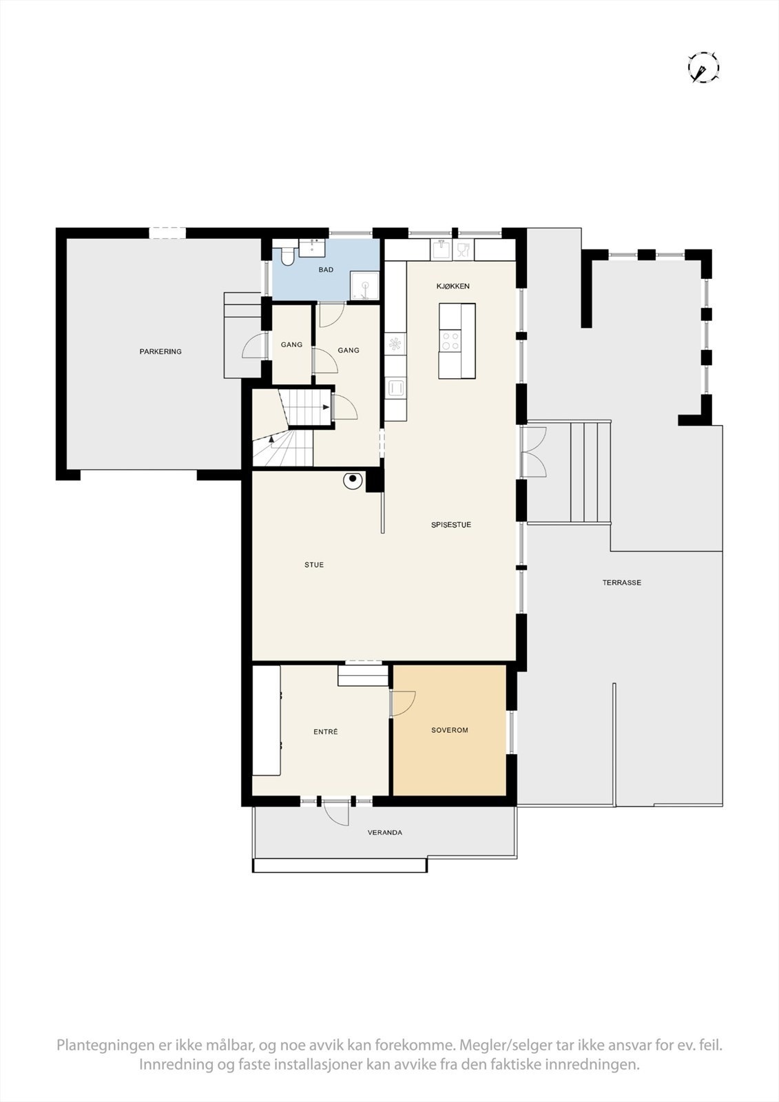 Plantegninger 1 etg. Galleribilde