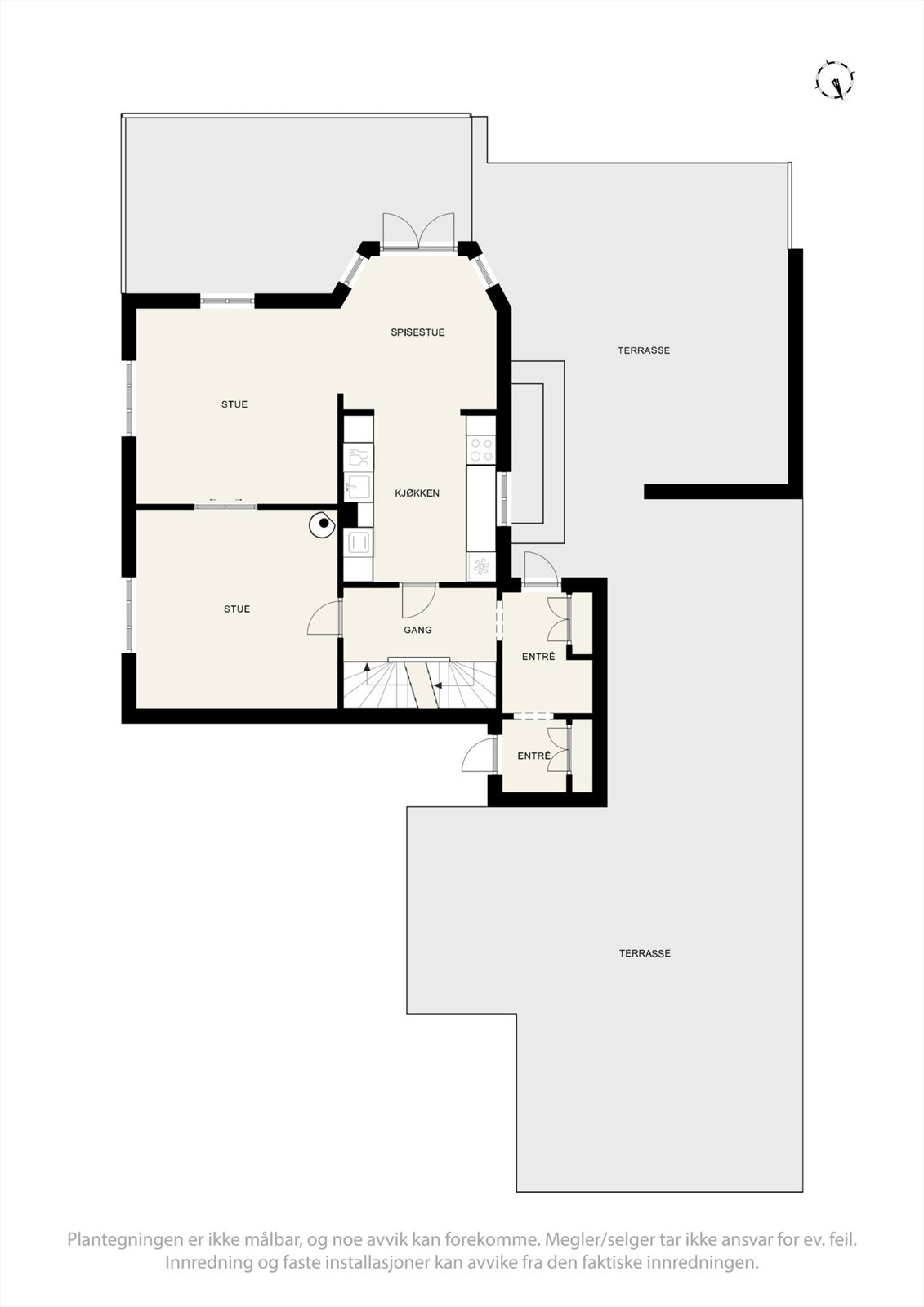 Plantegning 1. etg. Galleribilde