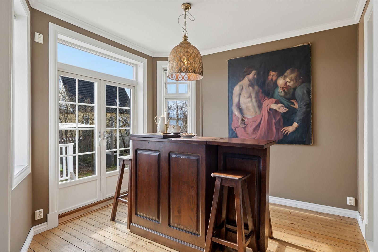 Karnappet i spisestua er en sjarmerende detalj. Galleribilde