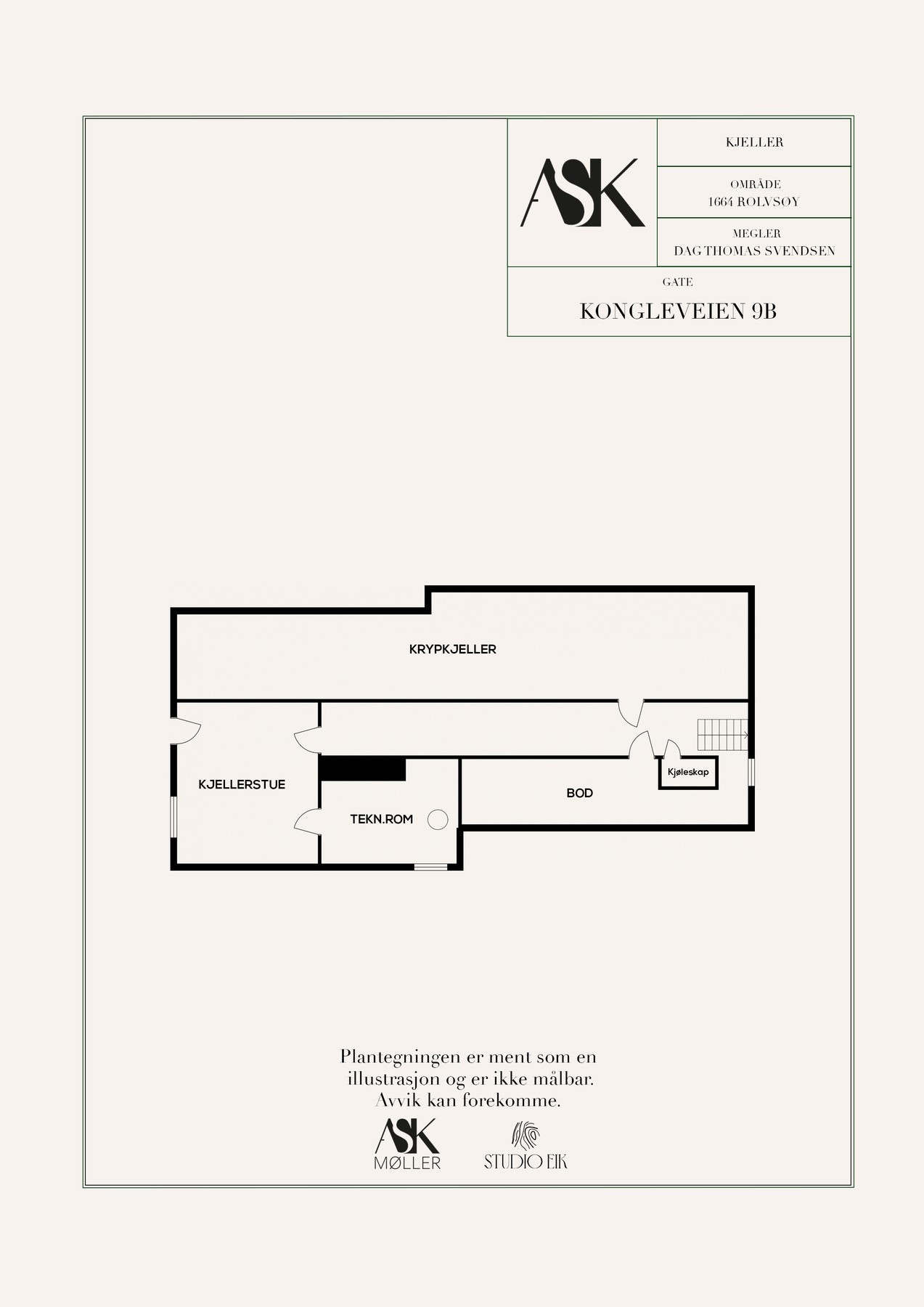 Plantegning kjeller Galleribilde