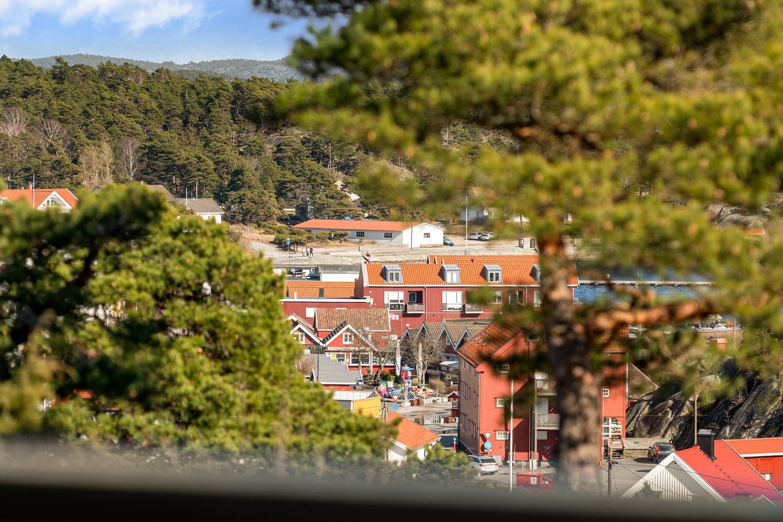 På verandaen kan du også betrakte Skjærhalden sentrum som yrer av liv sommerstid. I høyden på Hvileberget bor du distansert fra det hele. Galleribilde
