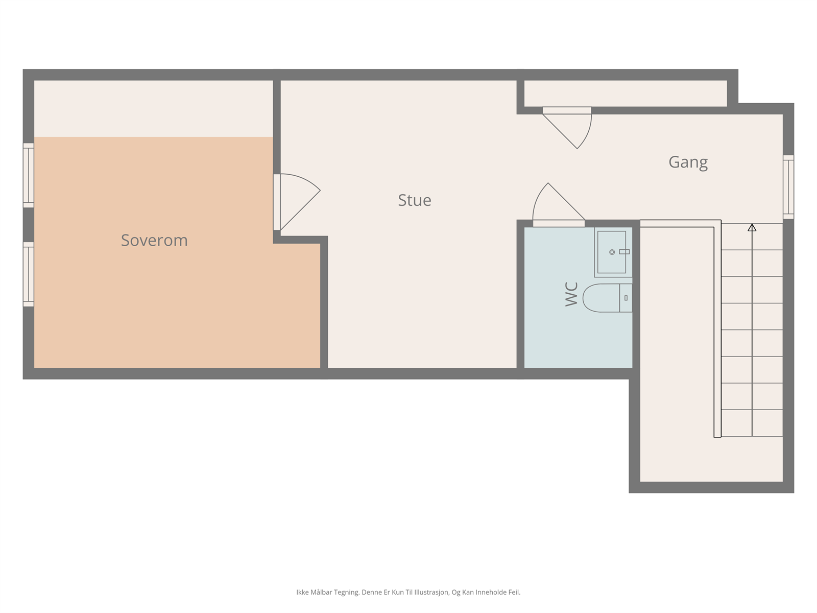 Plantegning loftsetasje. Galleribilde