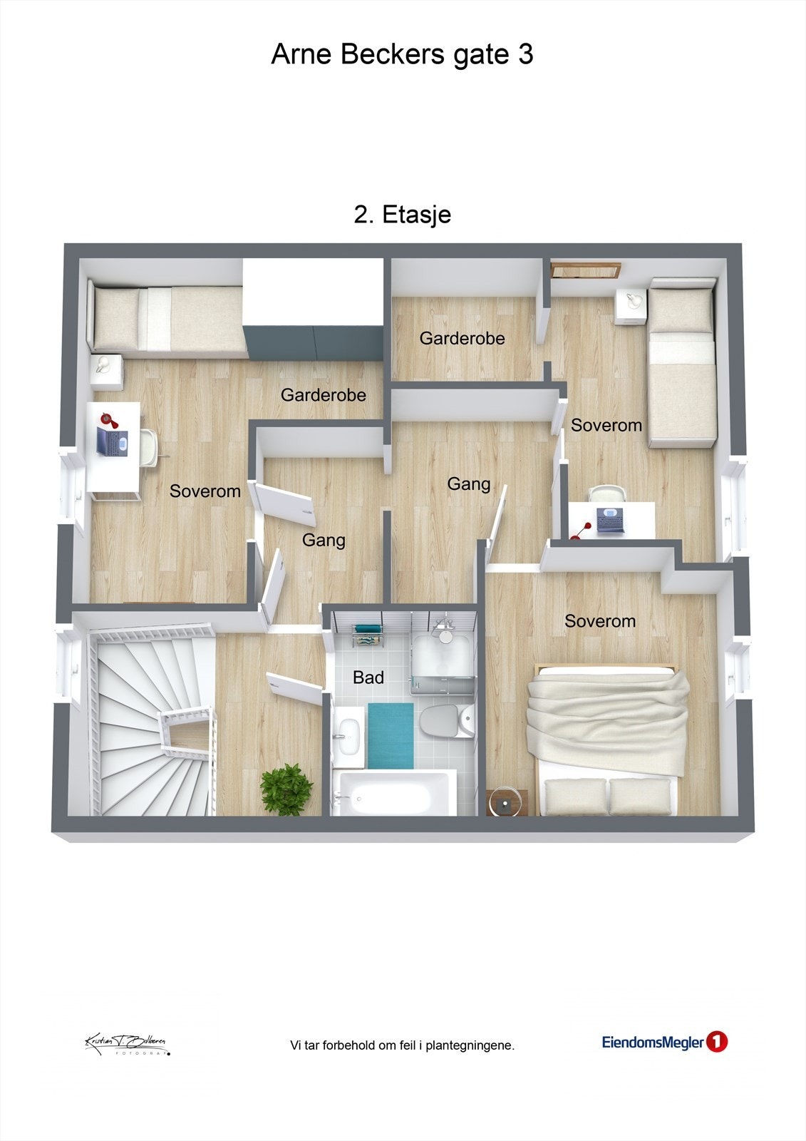 Plantegning 2.etg. Galleribilde