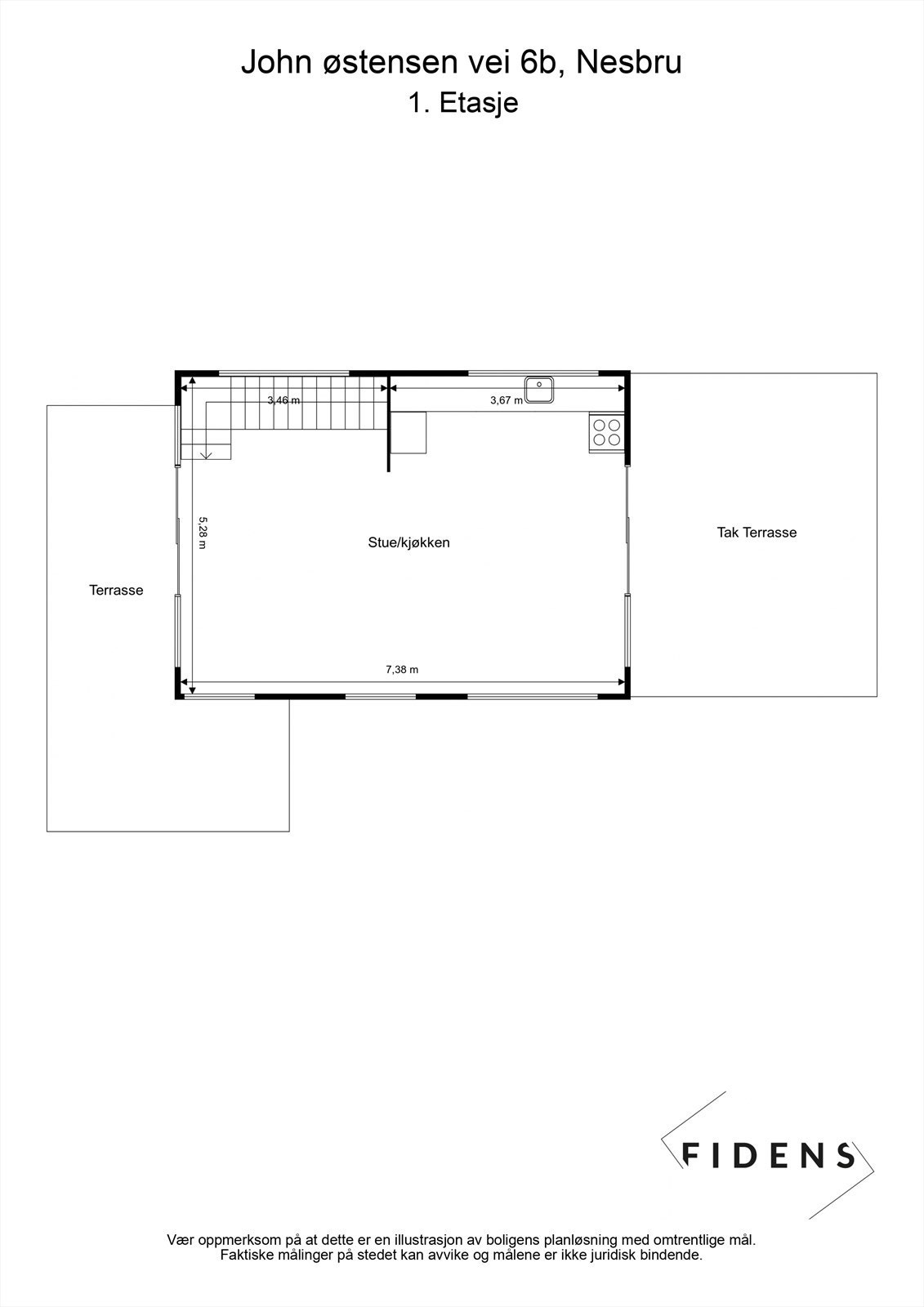Plantegning 1. Etasje Galleribilde