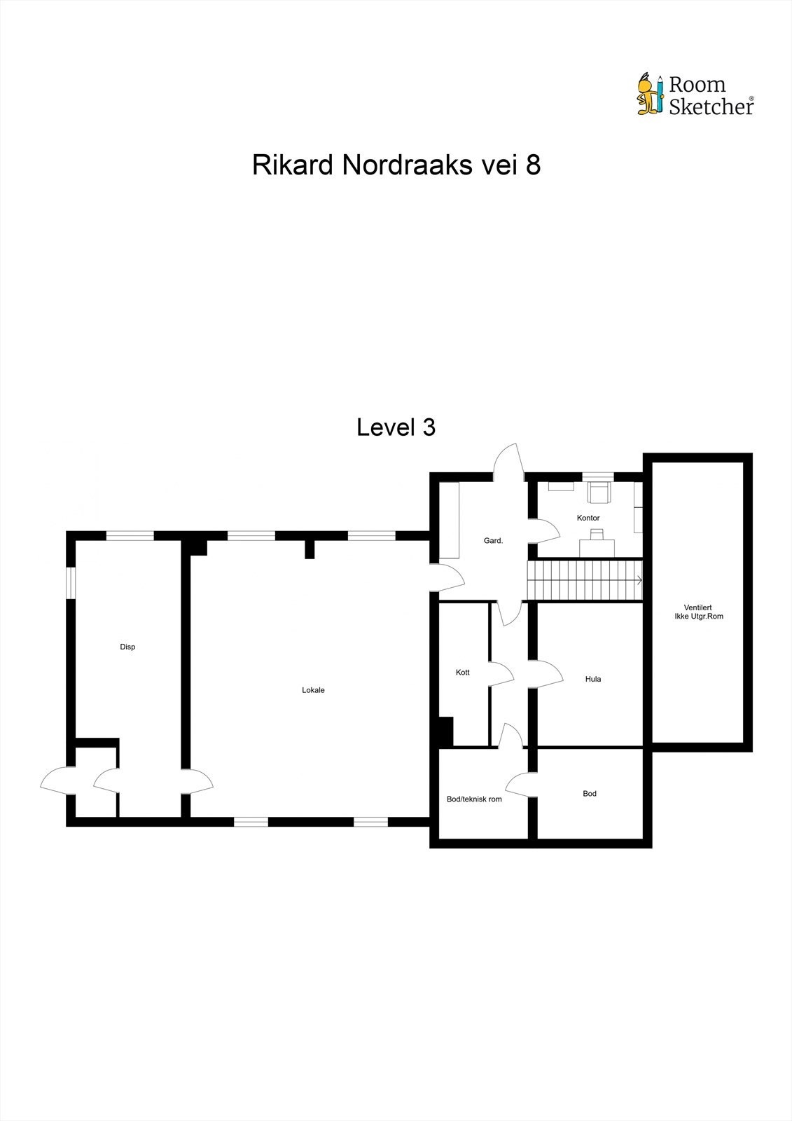 Rikard Nordraaks vei 8 underetajse Galleribilde