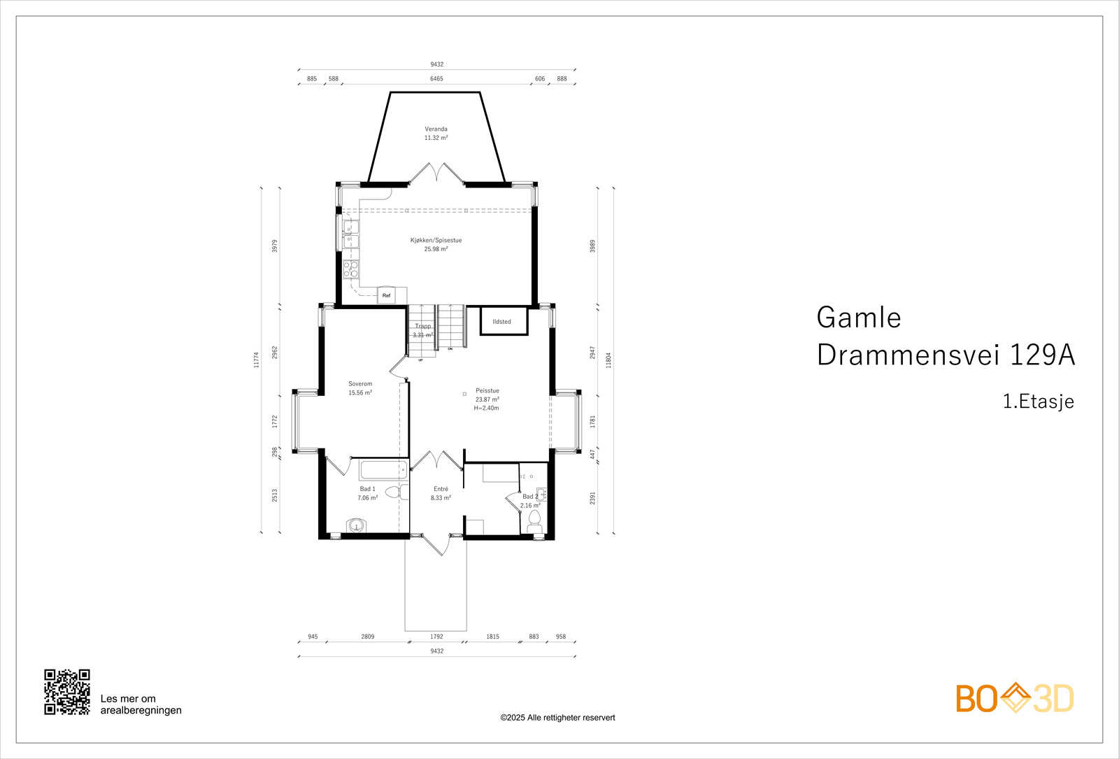 Gamle Drammensvei 129A - 1.Etasje. Galleribilde
