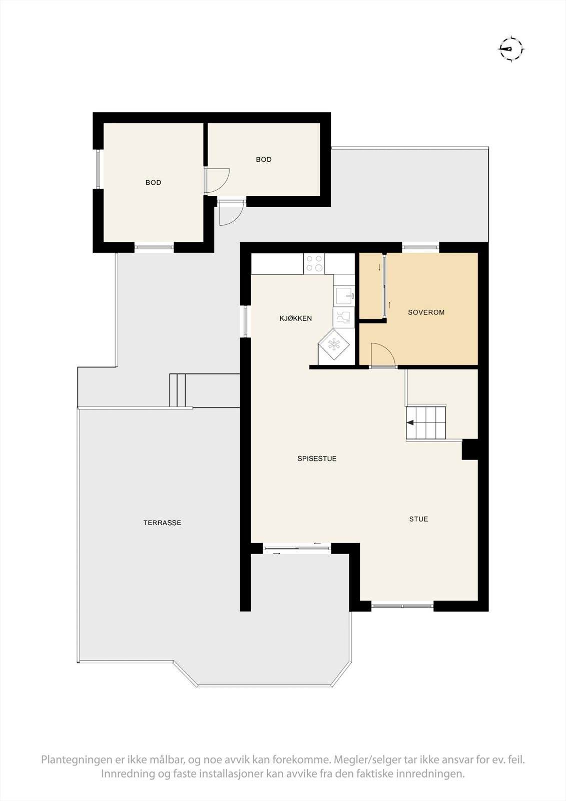 Planskisse 1. etasje Galleribilde