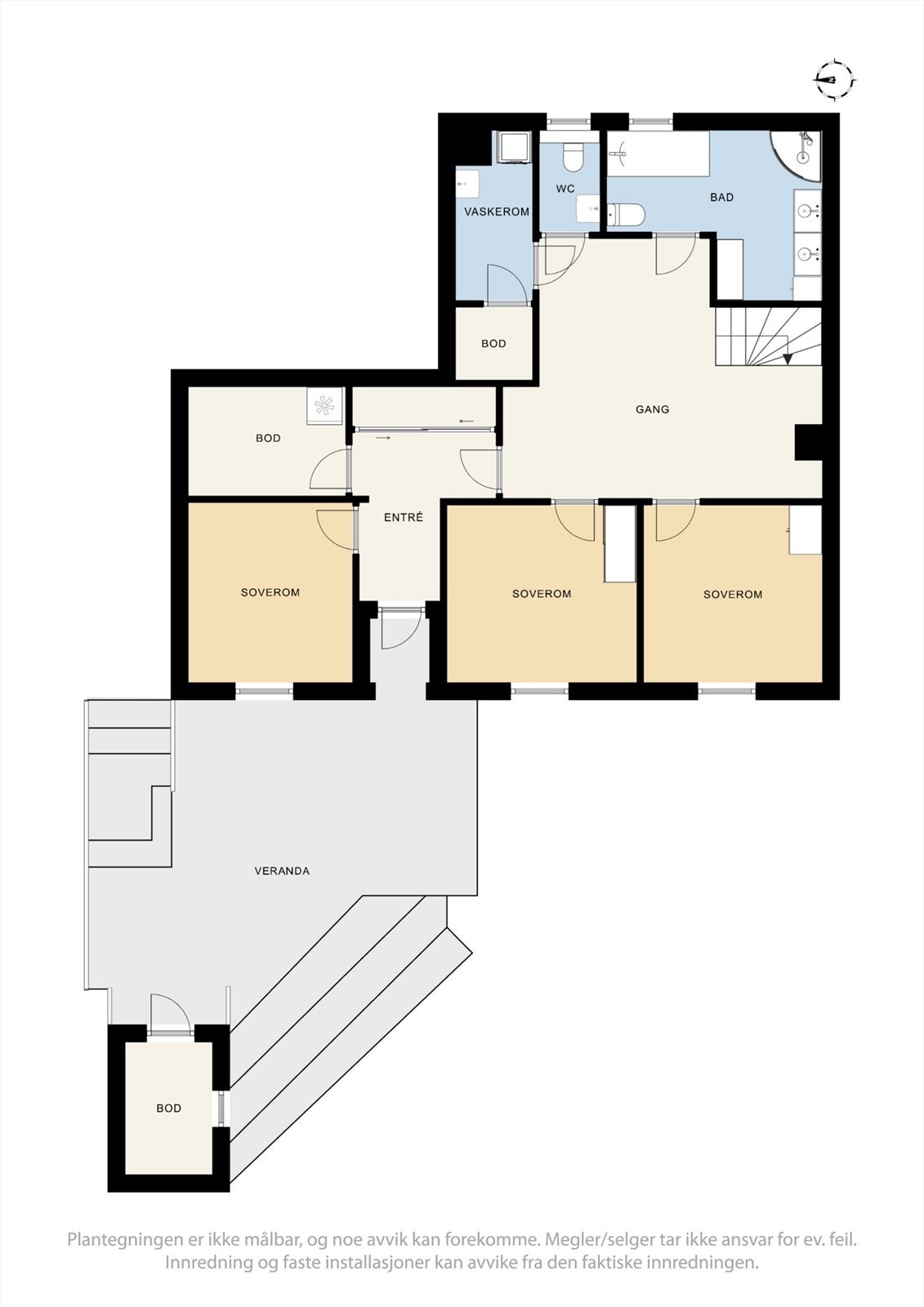 Planskisse underetasje. Galleribilde