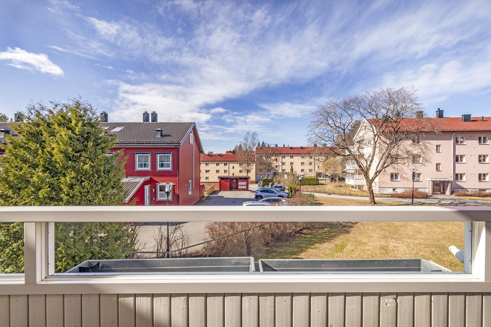 Utsikt fra balkongen Galleribilde