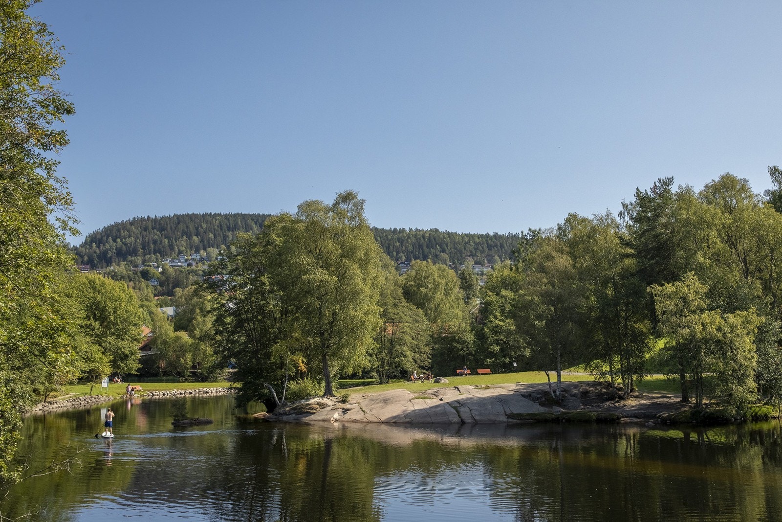 Flott bademuligheter i ved Brekkedammen Galleribilde