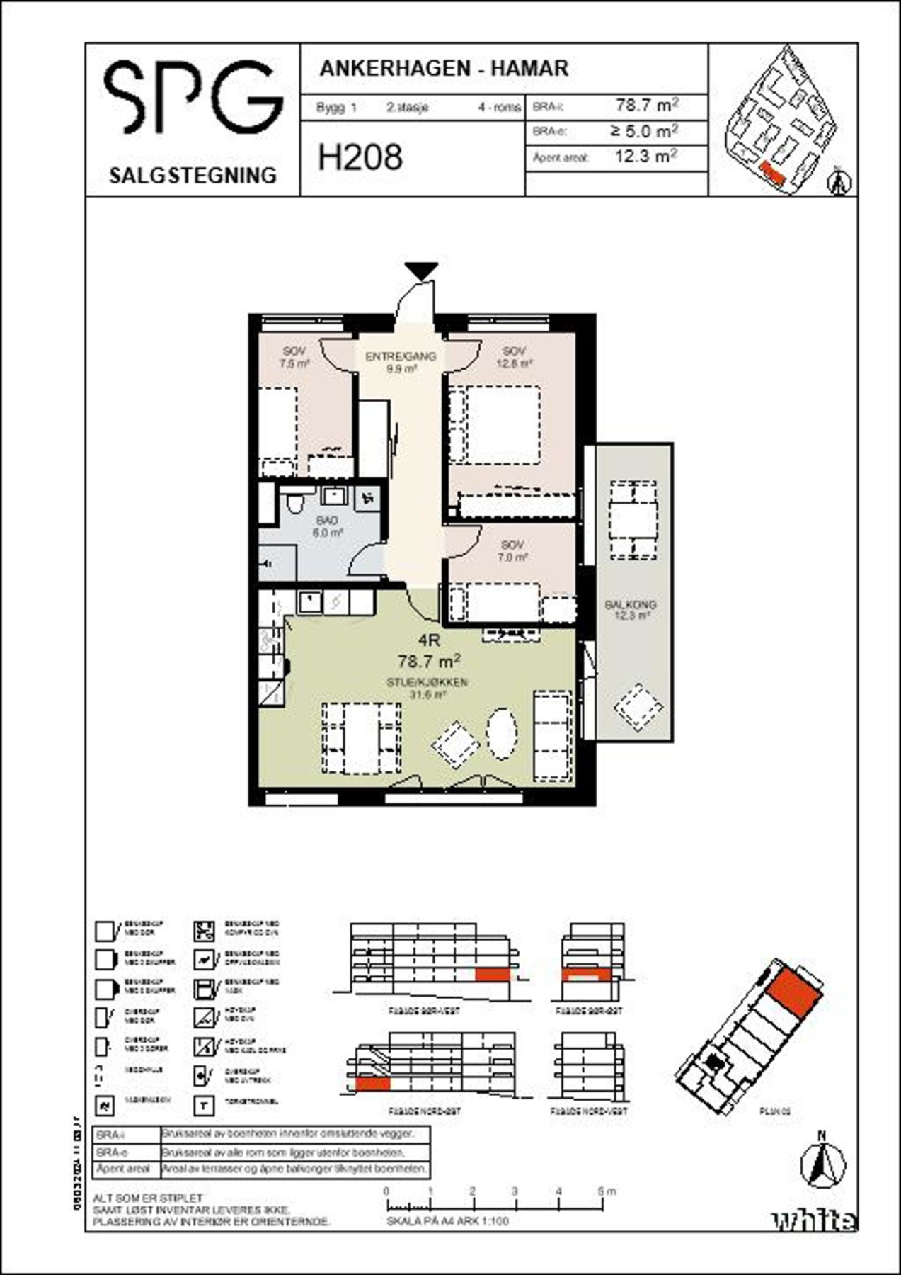 Plantegning av leiligheten. Galleribilde