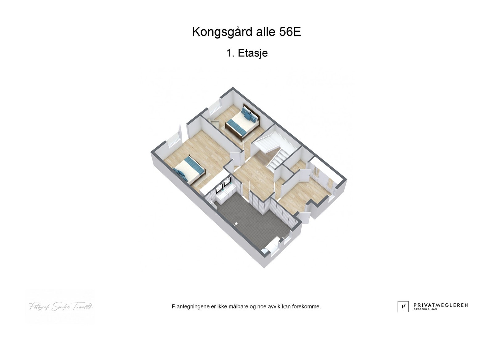 Rominndelingen i 1.etasje. Galleribilde