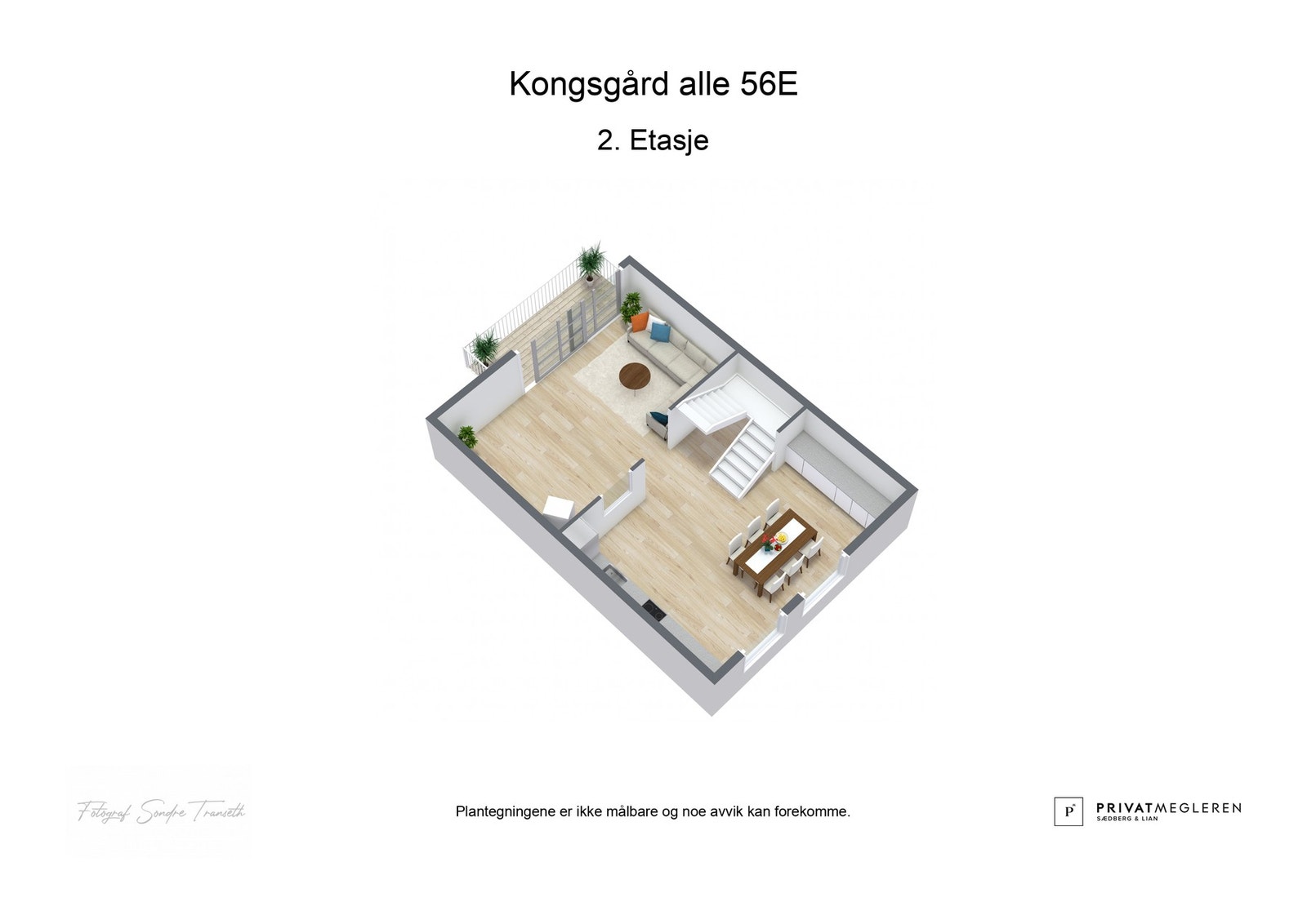 Rominndelingen i 2. etasje. Galleribilde