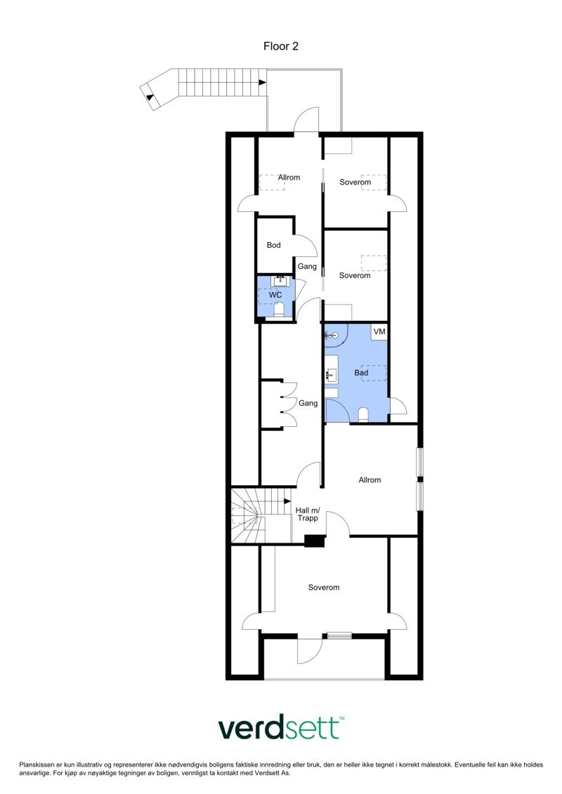 Plantegning 2. etg. Galleribilde