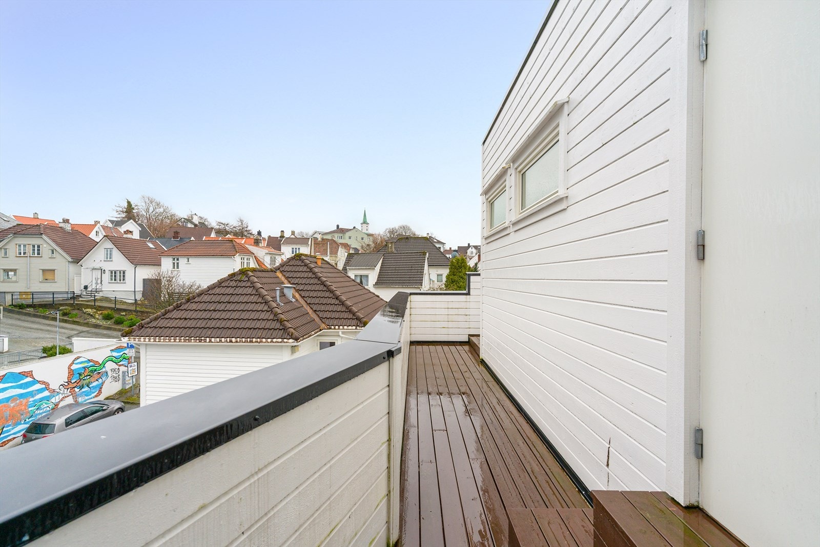 Fra entréen har du direkte adkomst til felles takterrasse. Galleribilde