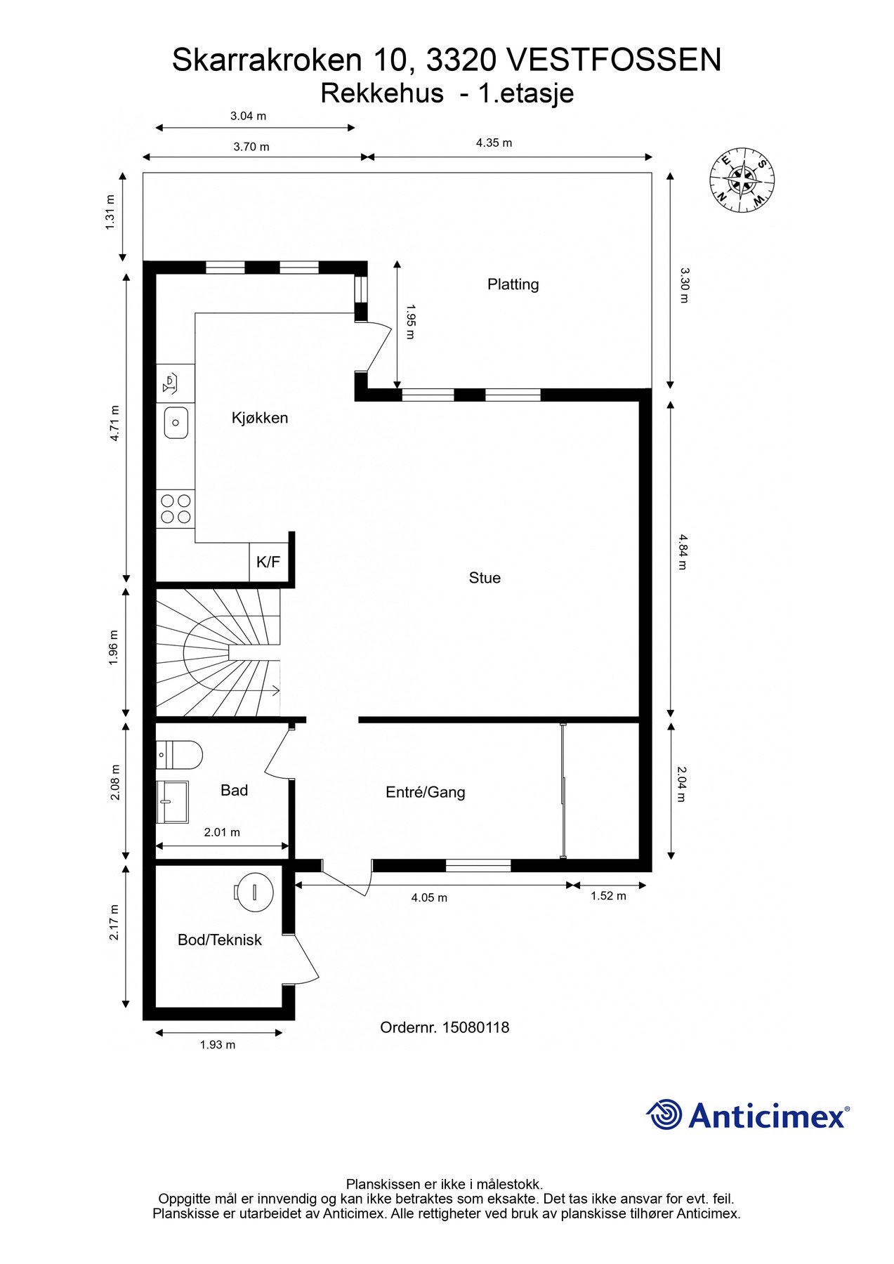 Plantegning 1. etasje Galleribilde