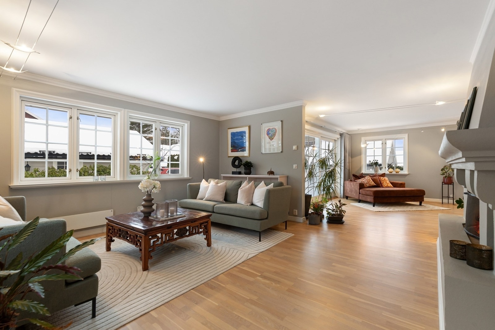 Peis i stuen gir både atmosfære og varme Galleribilde