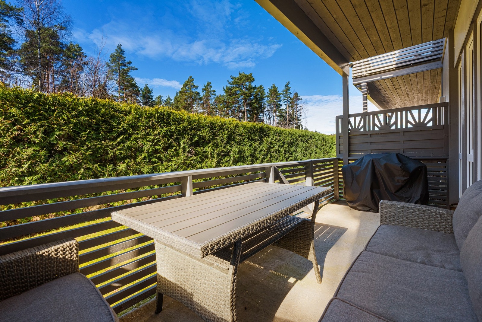 Det er også god plass til grillen. Galleribilde