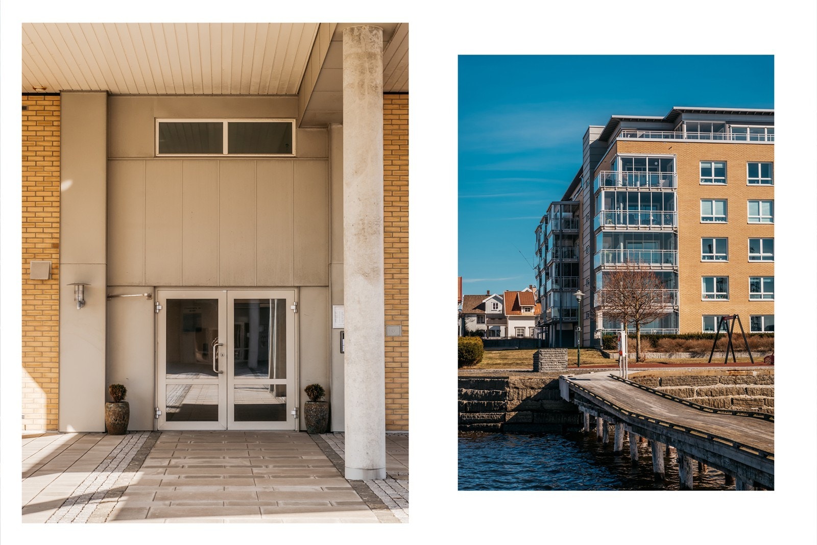 Inngangsparti til leilighetsbygget Galleribilde