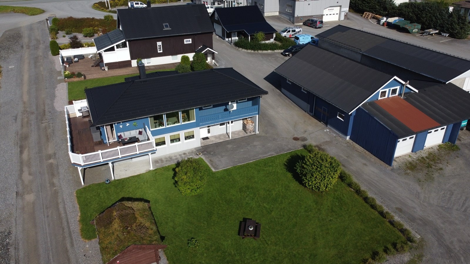 Dronebilde. Foto: Malene Dale Galleribilde