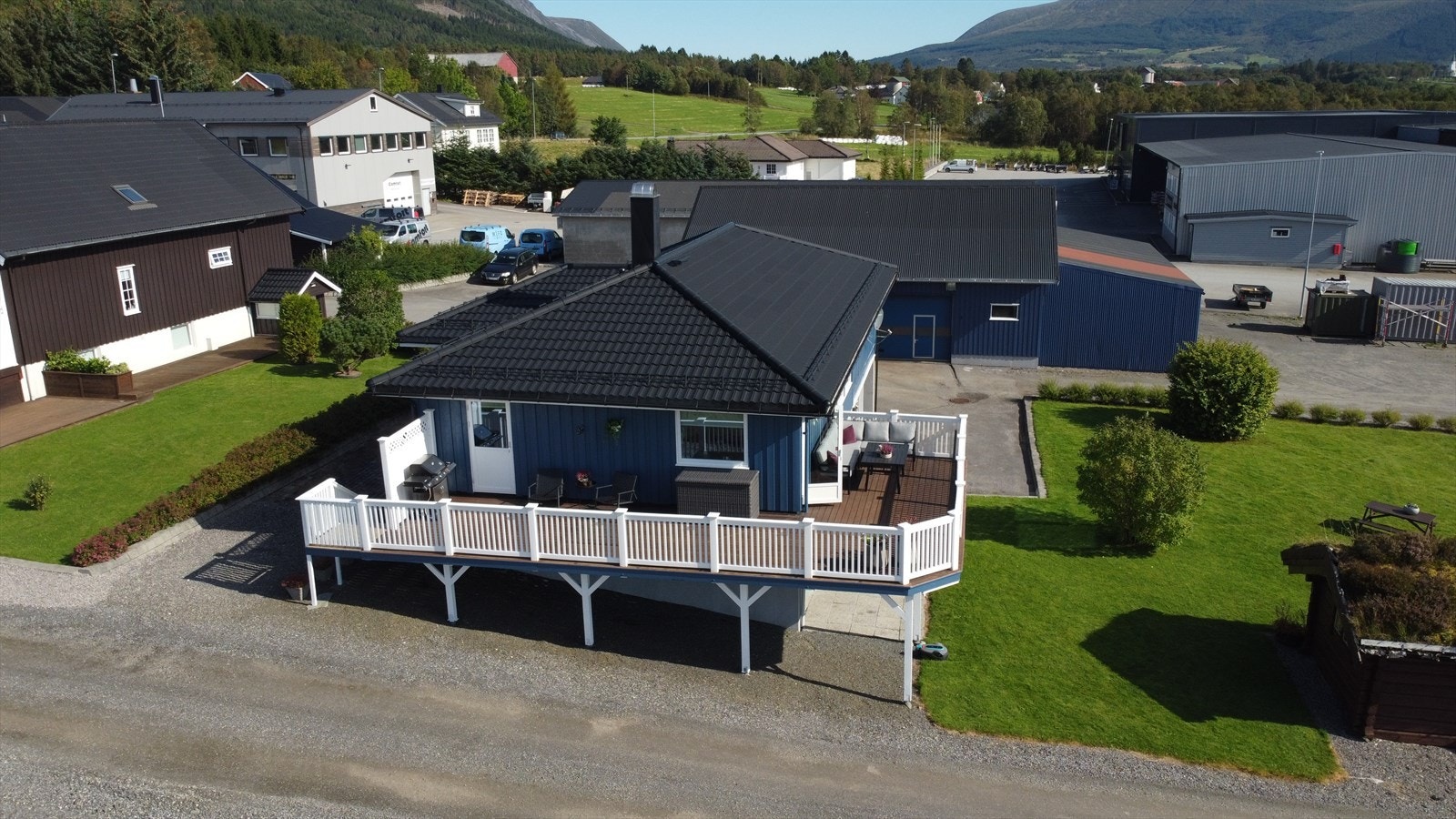Dronebilde. Foto: Malene Dale Galleribilde
