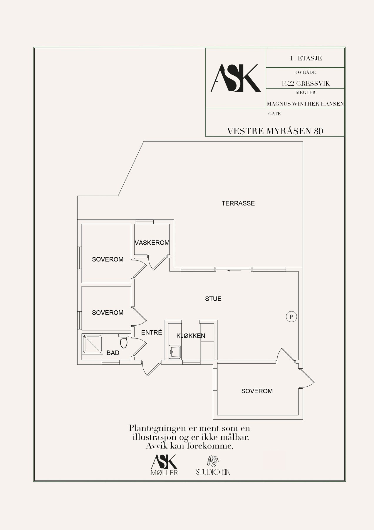 Plantegning Galleribilde