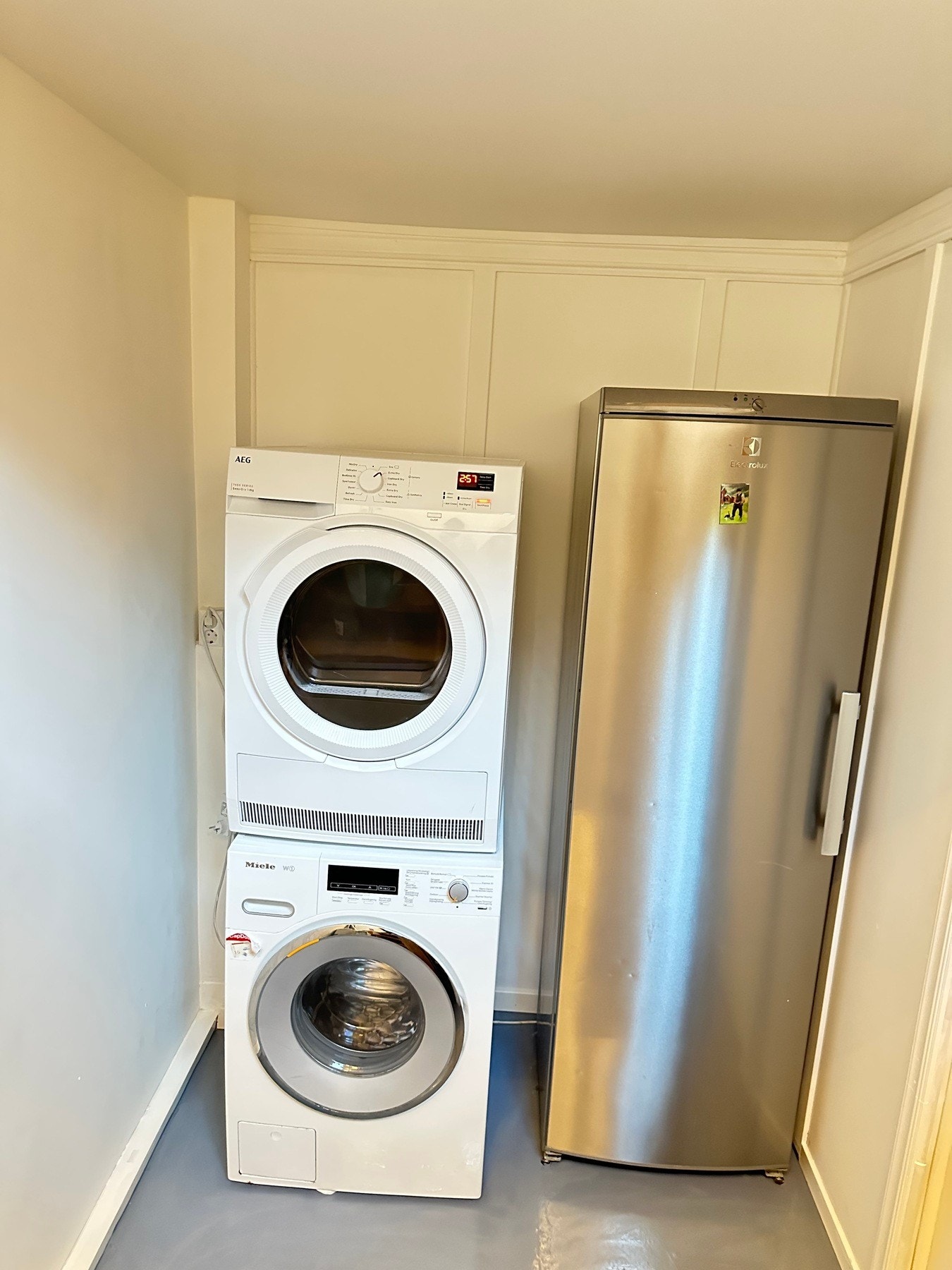 Vaskerom i kjelleren tilknyttet hoveddelen. Galleribilde