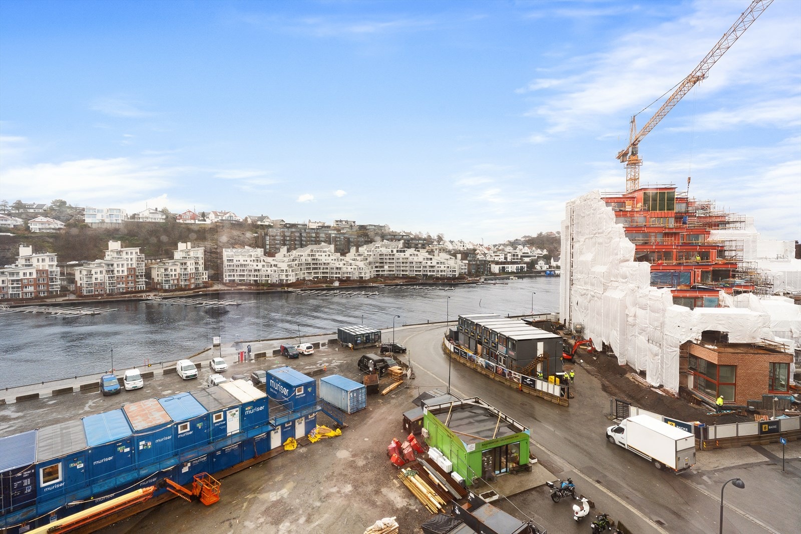 Utsikt fra balkong Galleribilde