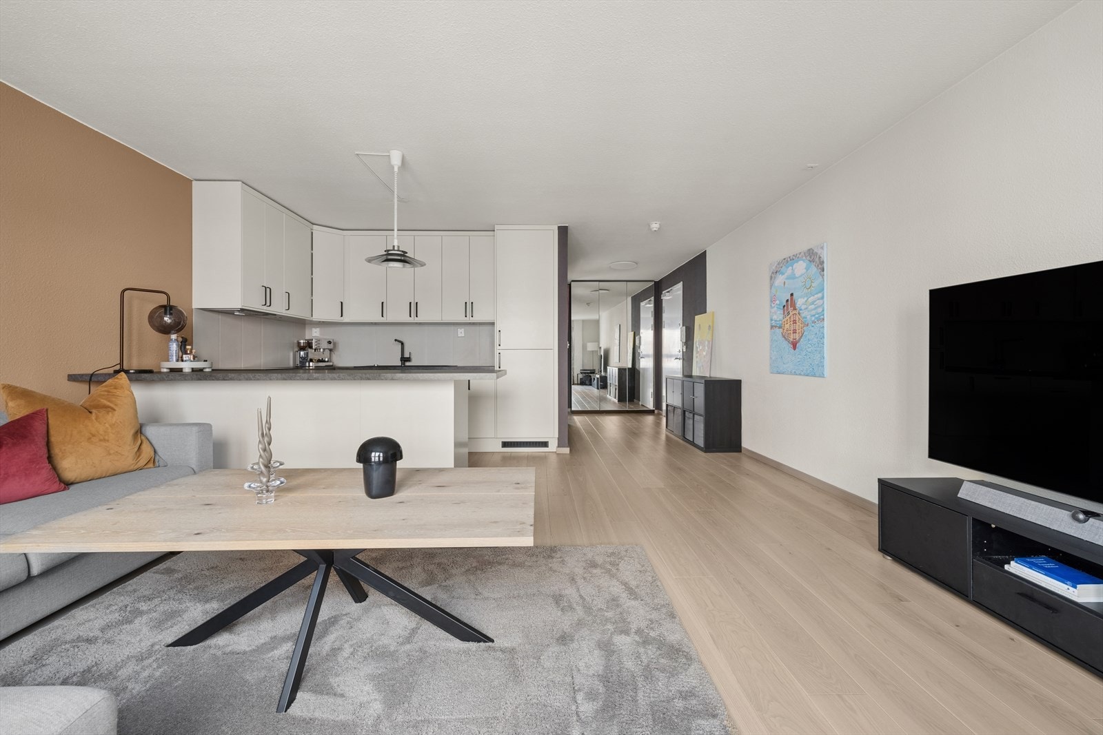 Ny 1-stavs eikeparkett. Galleribilde