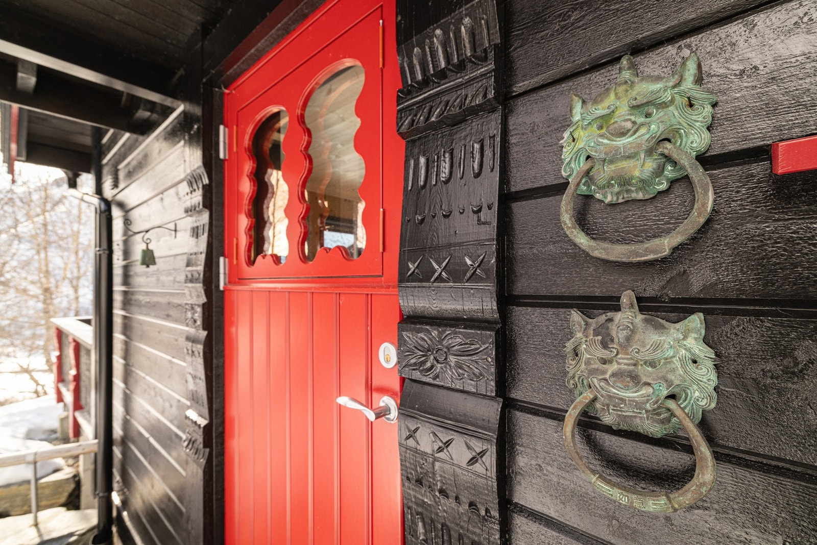Hytta har lekre og sjarmerende detaljer. Galleribilde