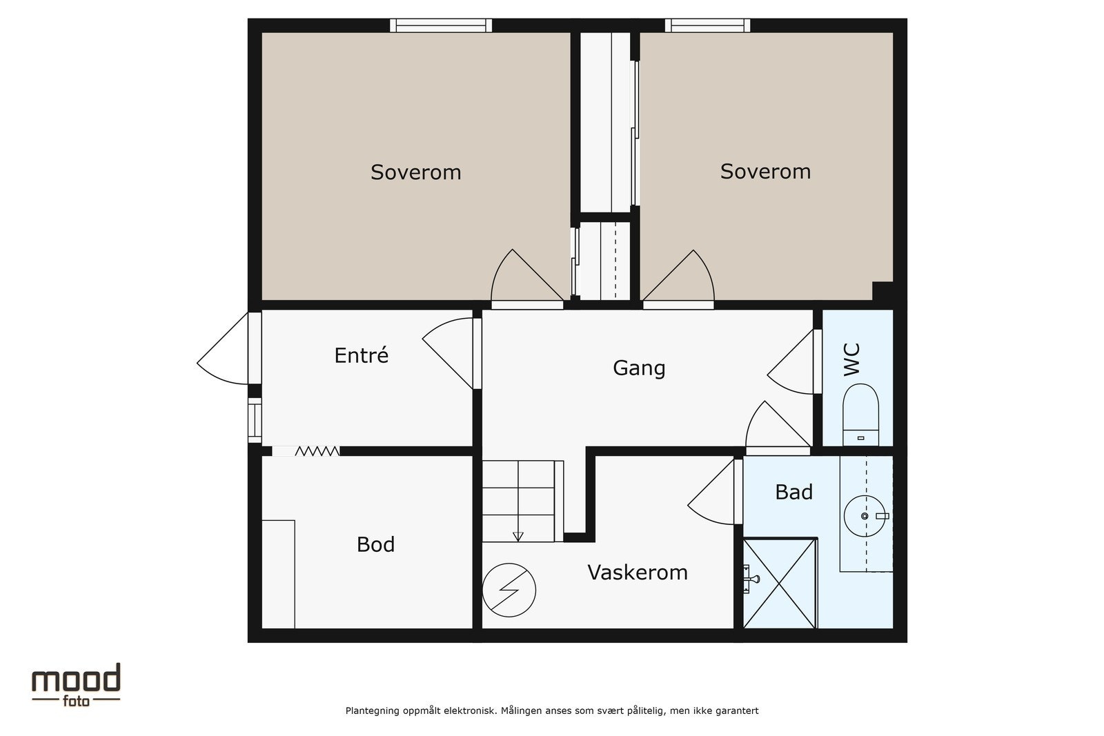 Plantegning underetasje. Galleribilde
