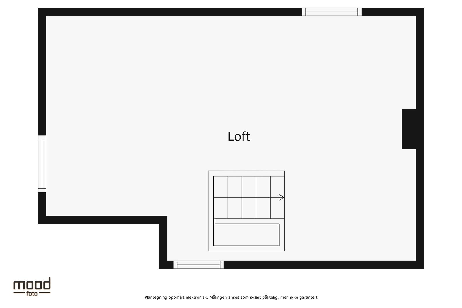 Plantegning loft. Galleribilde