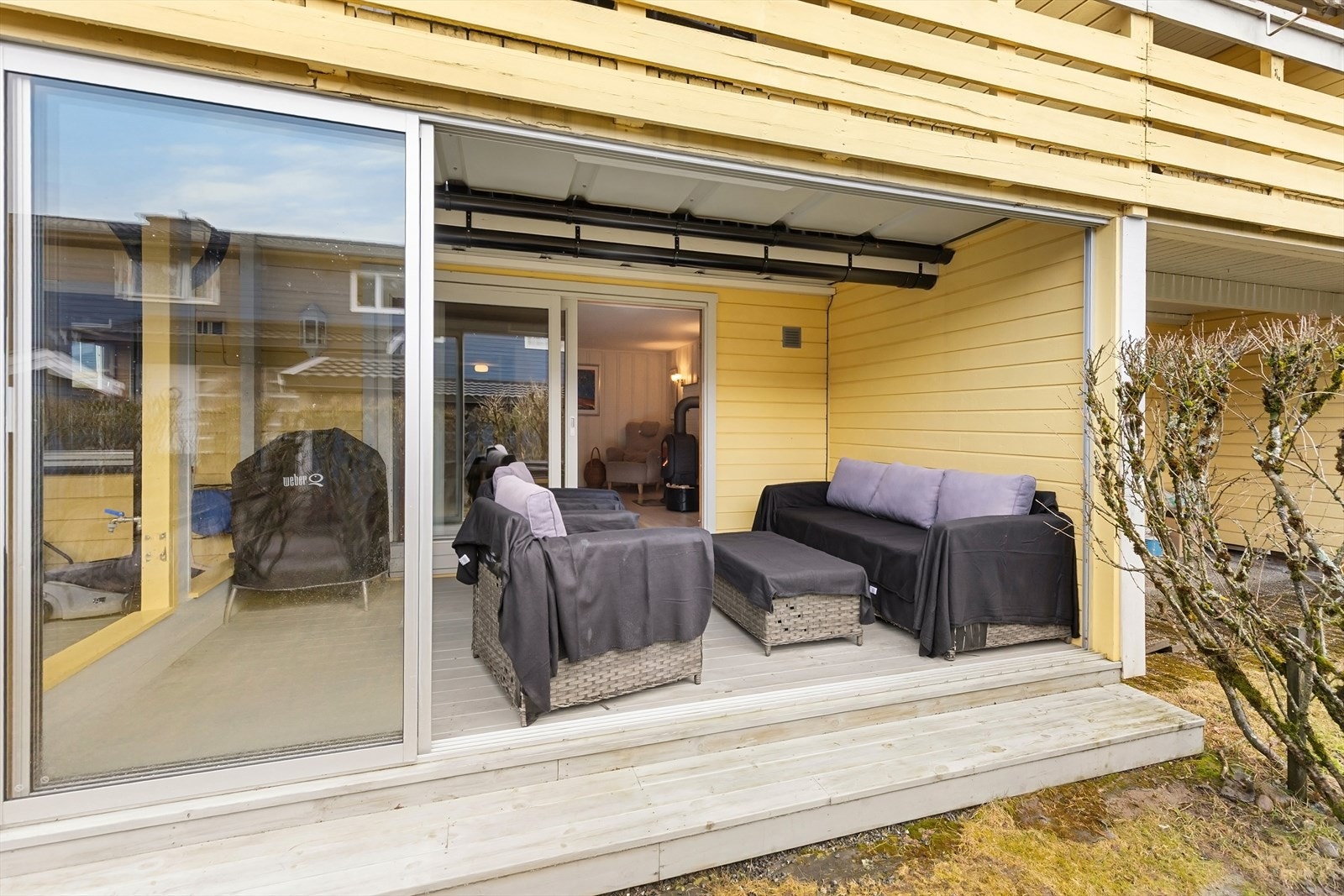 Praktisk utestue med mange innredningsmuligheter. Galleribilde