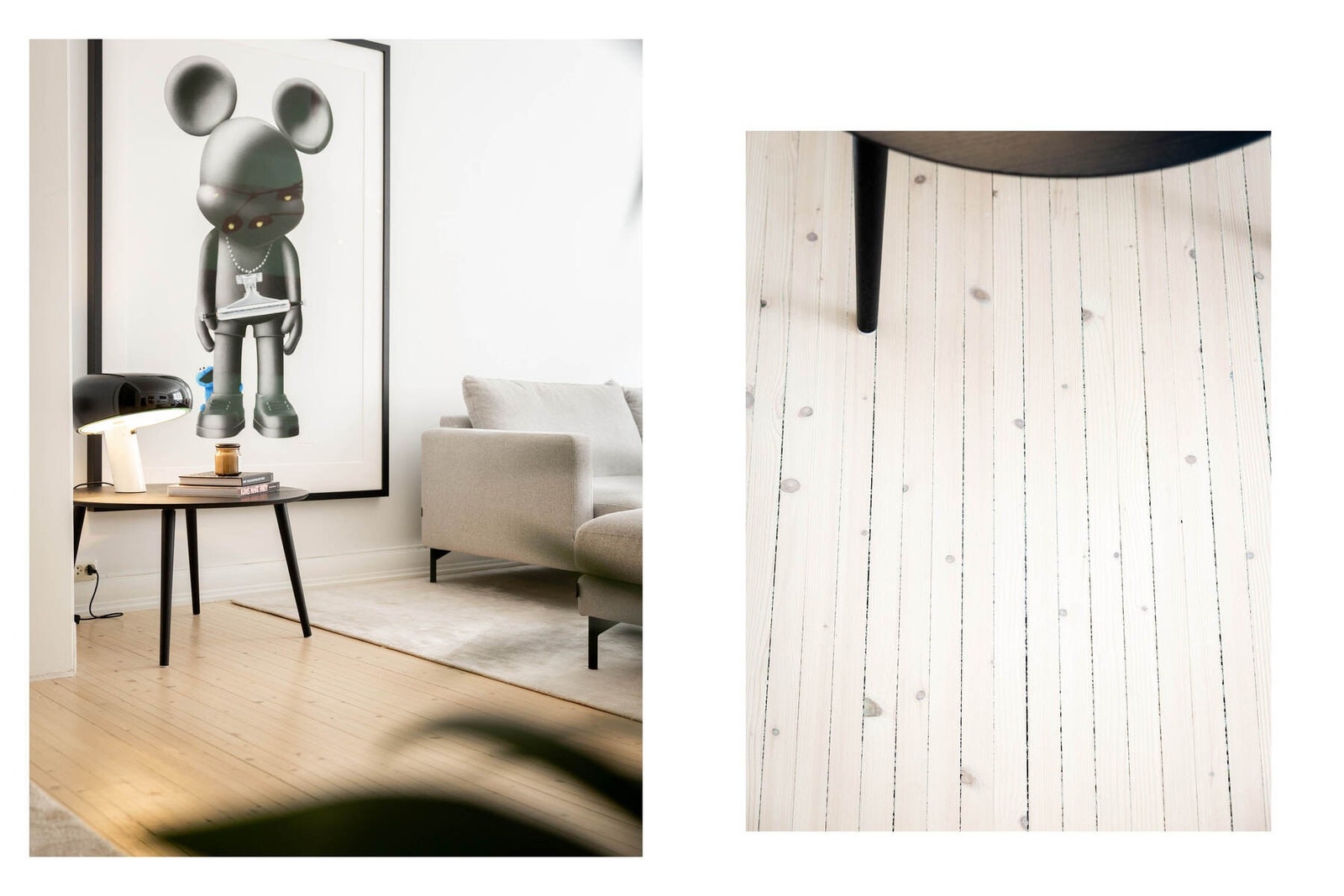 Originale tregulv som er slipt og behandlet. Galleribilde